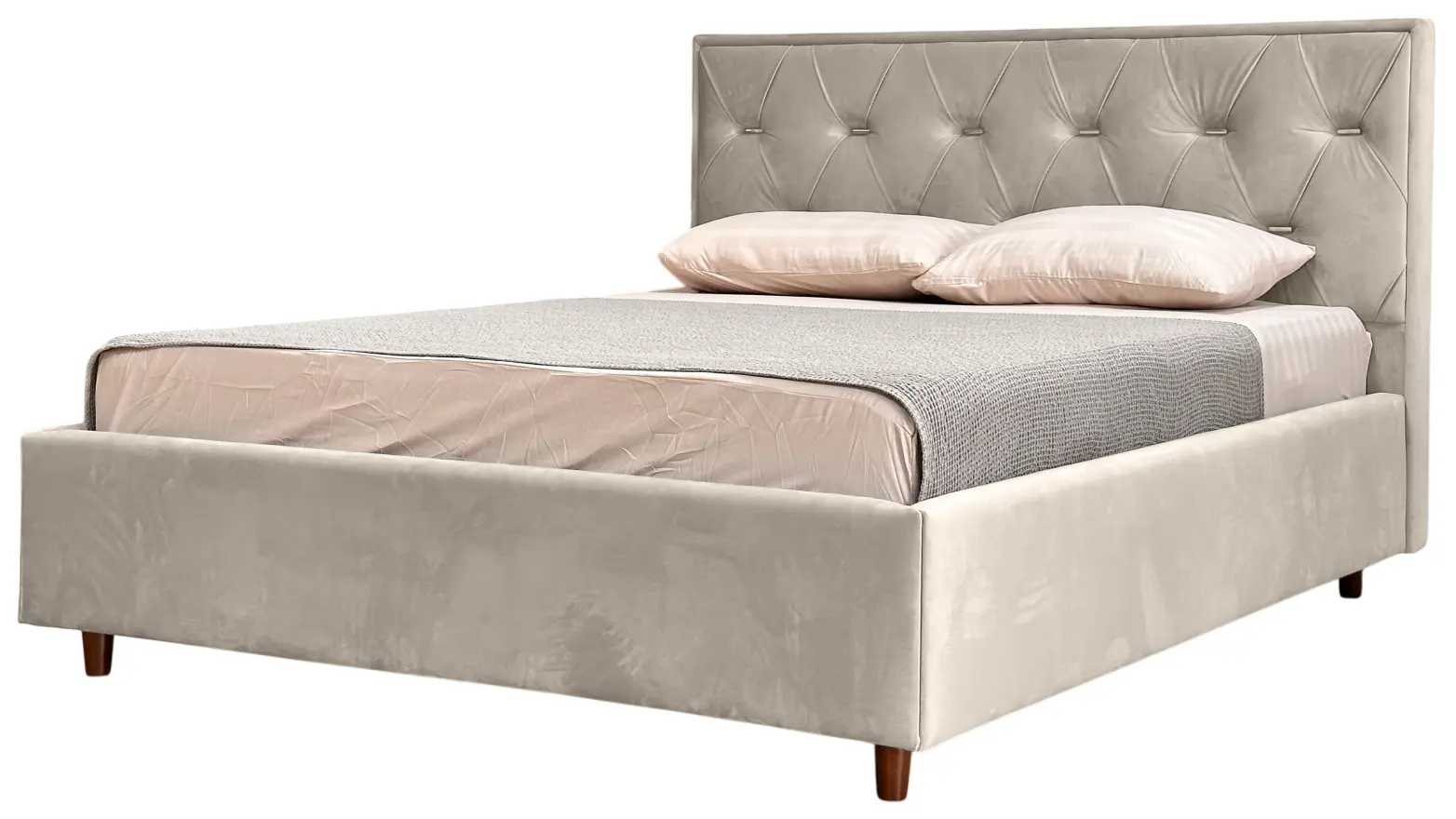 Кровать Charmbed Lux Bela 160x200 Laguna 08 (Gray-Beige) - 4