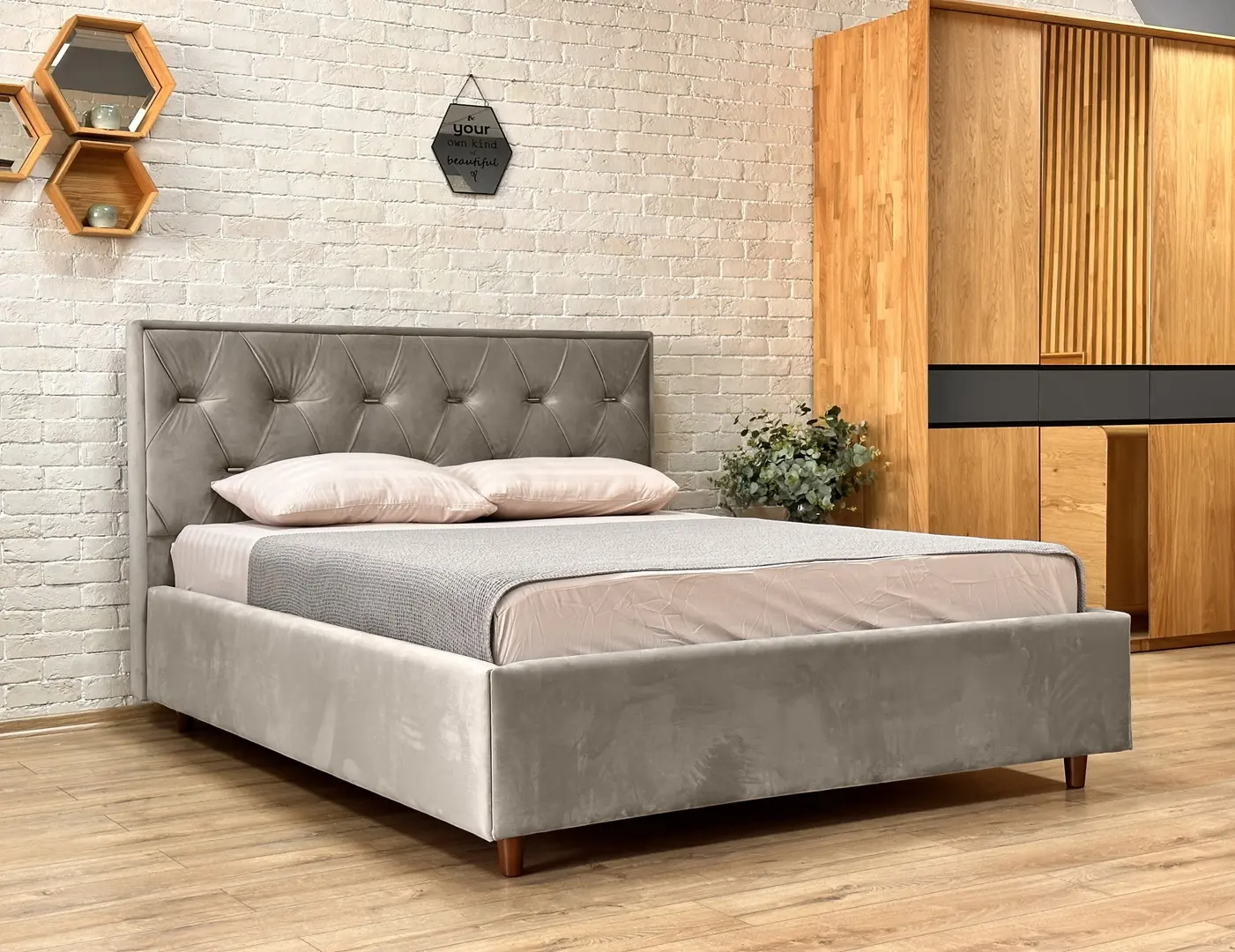 Pat Charmbed Lux Bela 160x200 Laguna 09 (Stone Gray)