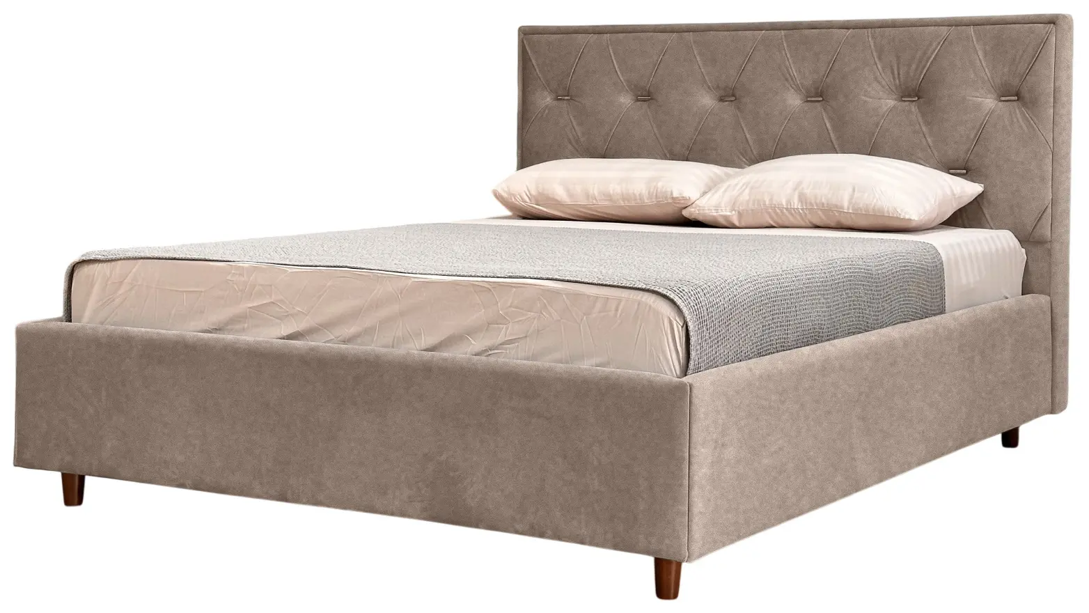 Кровать Charmbed Lux Bela 160x200 Mono 04 (Light Brown) - 4