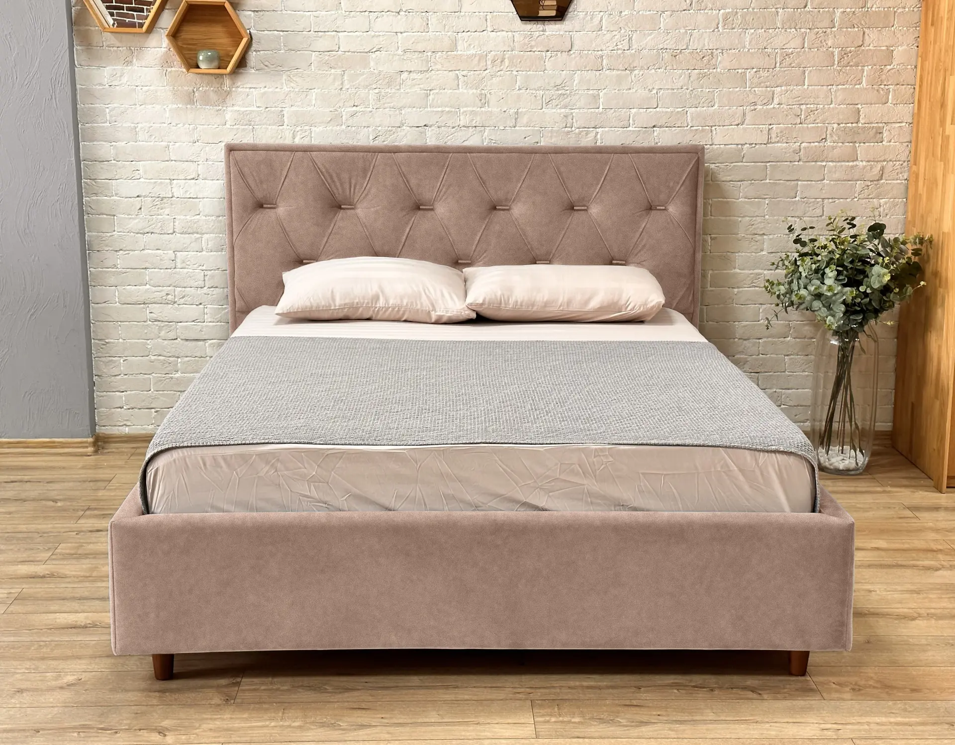 Pat Charmbed Lux Bela 160x200 Mono 06 (Dark Beige) - 2