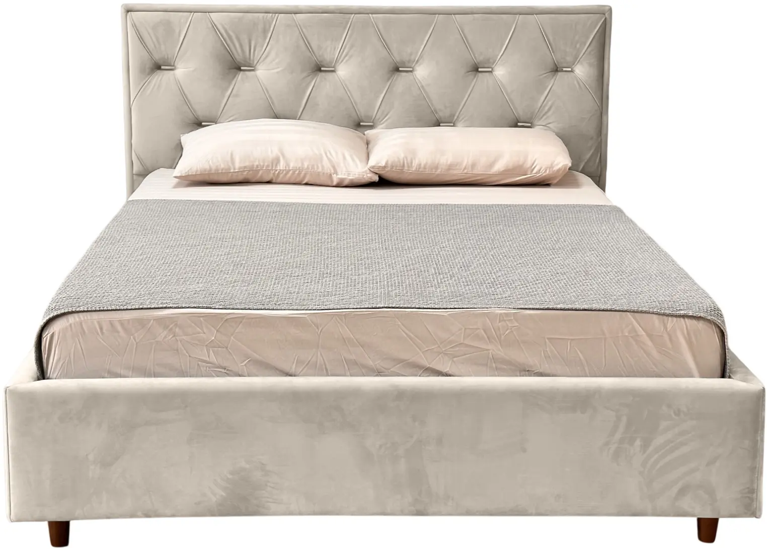Кровать Charmbed Lux Bela 180x200 Laguna 08 (Gray-Beige) - 3