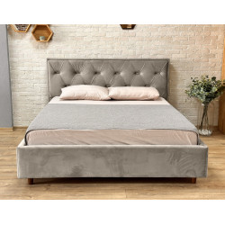 Кровать Charmbed Lux Bela 180x200 Laguna 09 (Stone Gray) Thumb