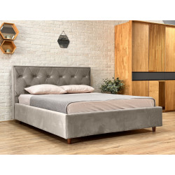 Кровать Charmbed Lux Bela 180x200 Laguna 09 (Stone Gray)
