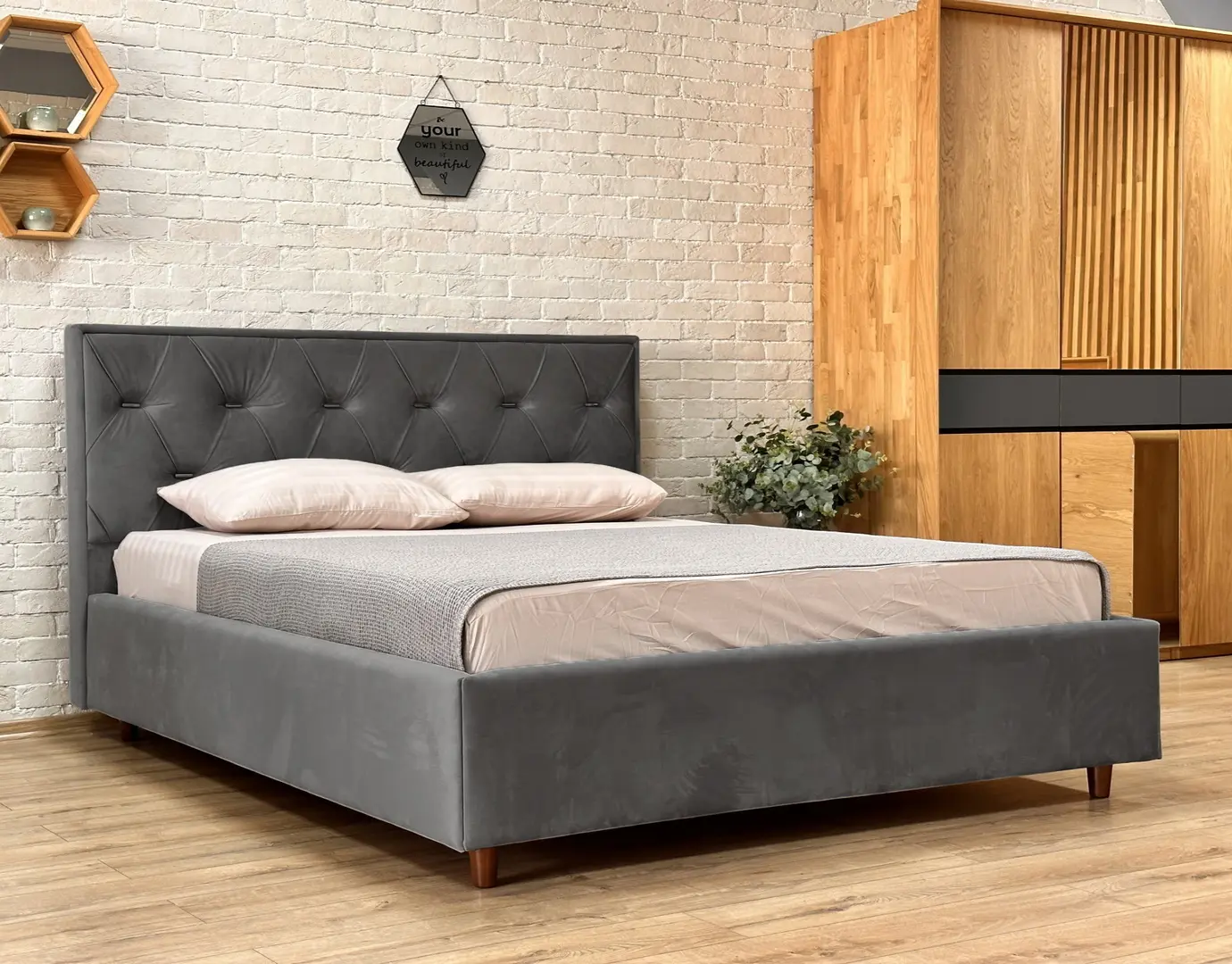 Pat Charmbed Lux Bela 180x200 Laguna 43 (Gray)