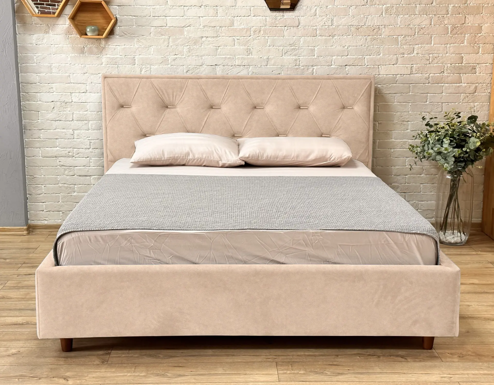 Кровать Charmbed Lux Bela 180x200 Mono 02 (Beige) - 2