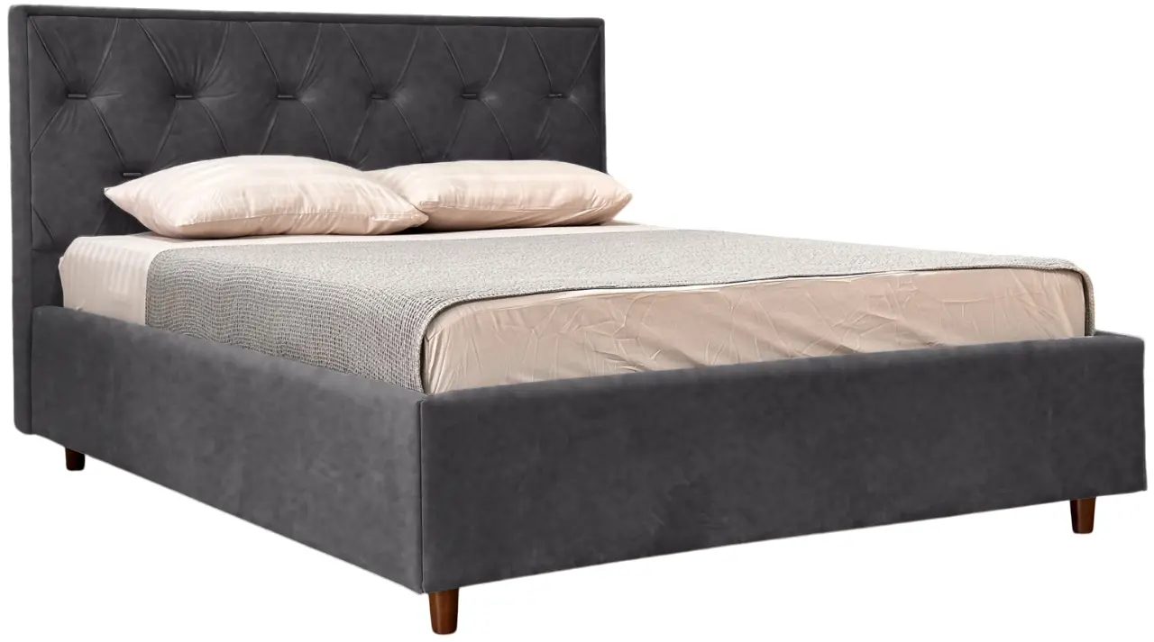 Кровать Charmbed Lux Bela 180x200 Mono 07 (Dark Grey) - 2
