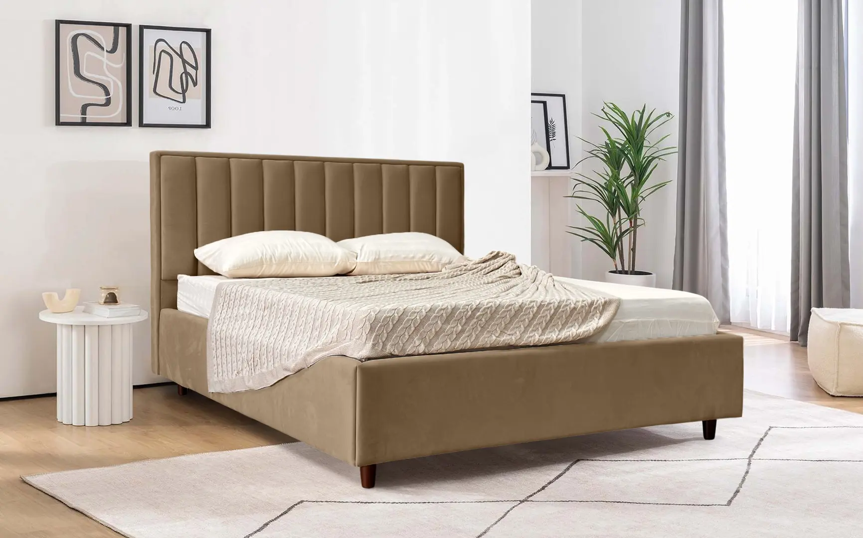 Pat Charmbed Lux Estela 160x200 Laguna 06 (Cappuccino)