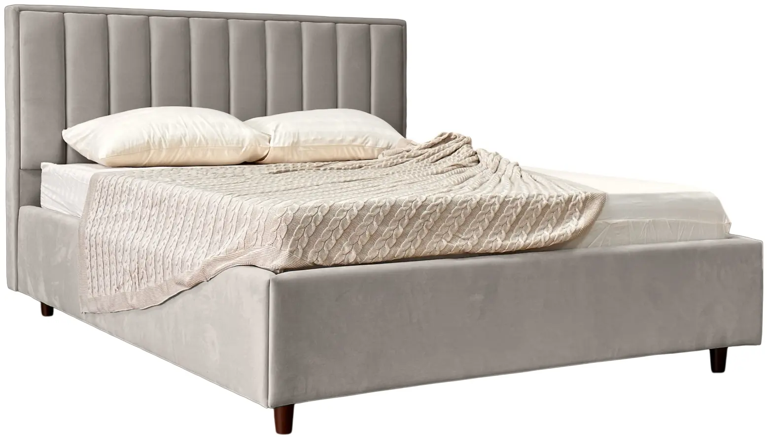 Кровать Charmbed Lux Estela 160x200 Laguna 09 (Stone Gray) - 2