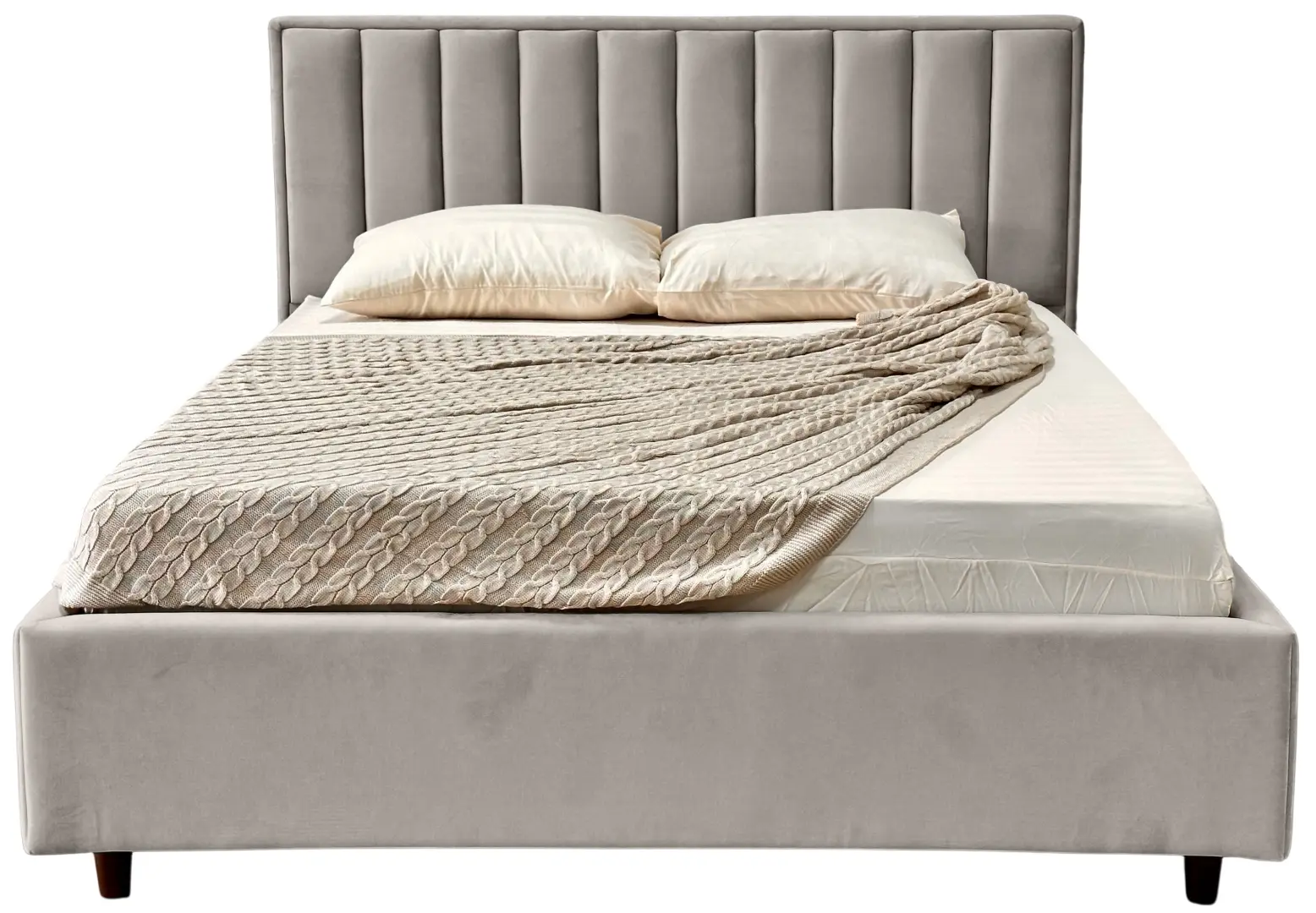 Кровать Charmbed Lux Estela 160x200 Laguna 09 (Stone Gray) - 3
