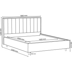 Pat Charmbed Lux Estela 160x200 Mono 04 (Light Brown) Thumb