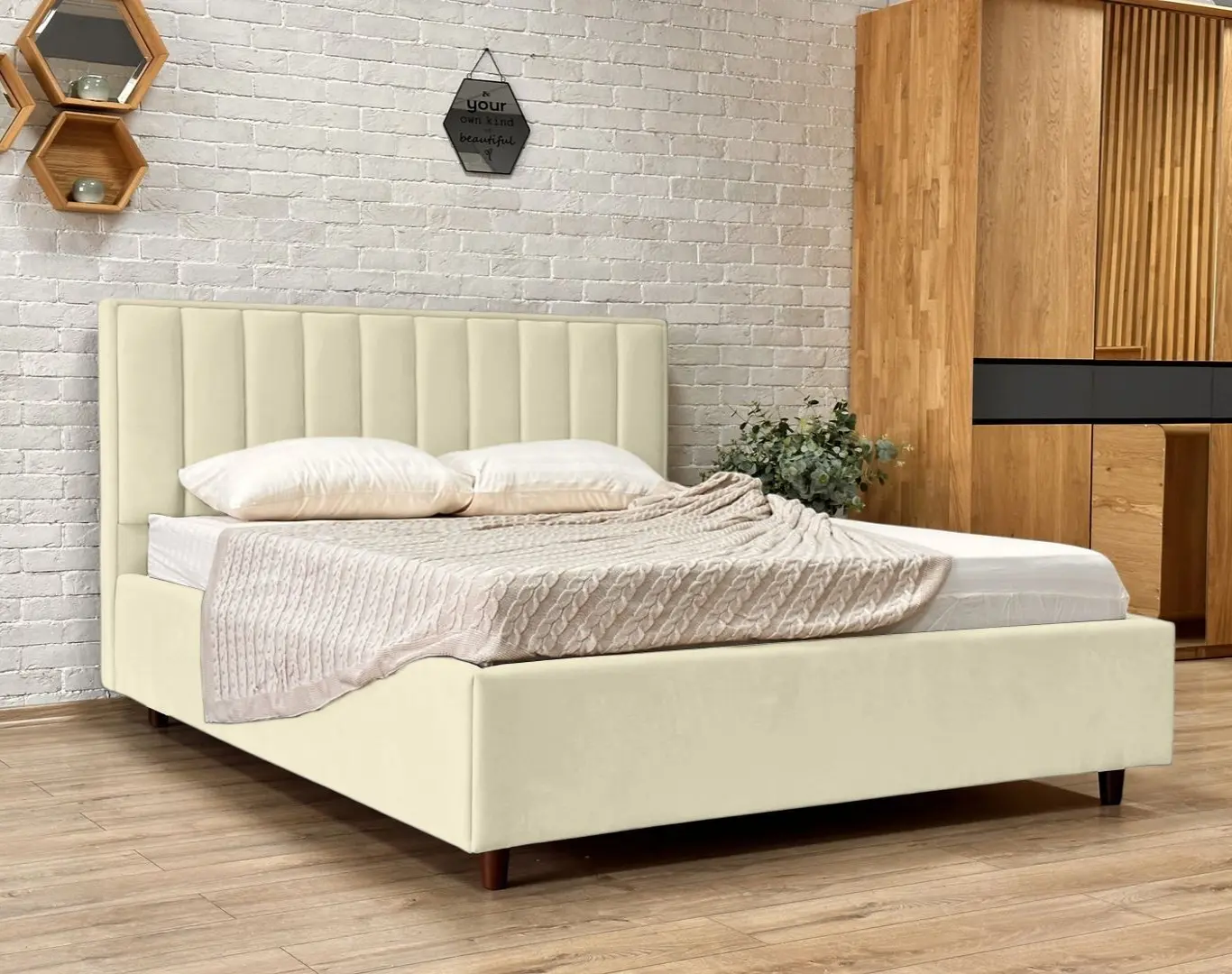 Кровать Charmbed Lux Estela 180x200 Laguna 03 (Ivory)
