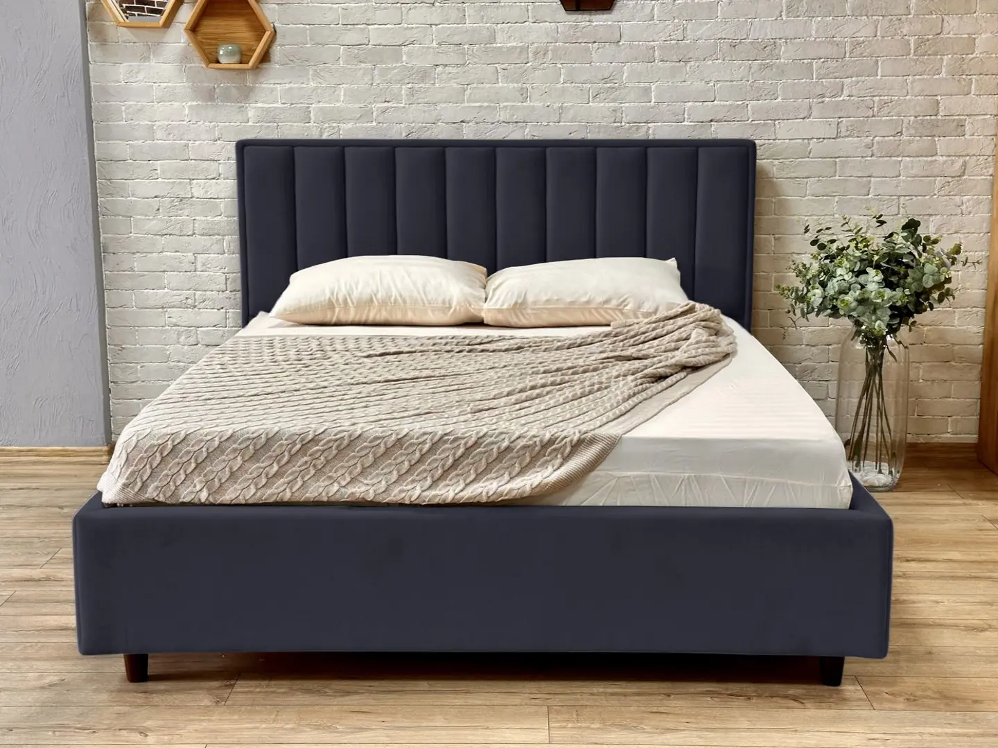Кровать Charmbed Lux Estela 180x200 Laguna 44 (Graphite) - 2