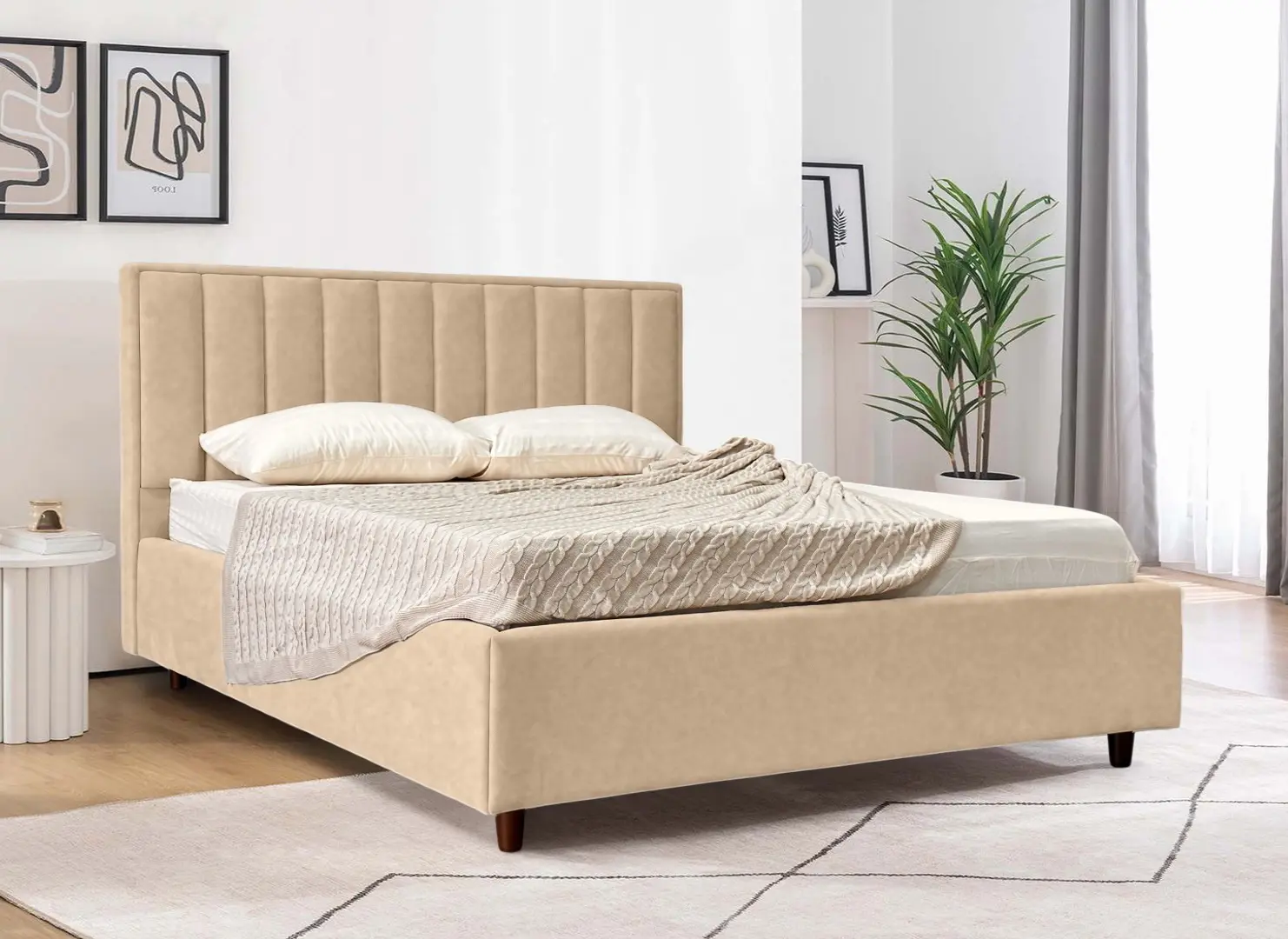 Кровать Charmbed Lux Estela 180x200 Mono 02 (Beige)