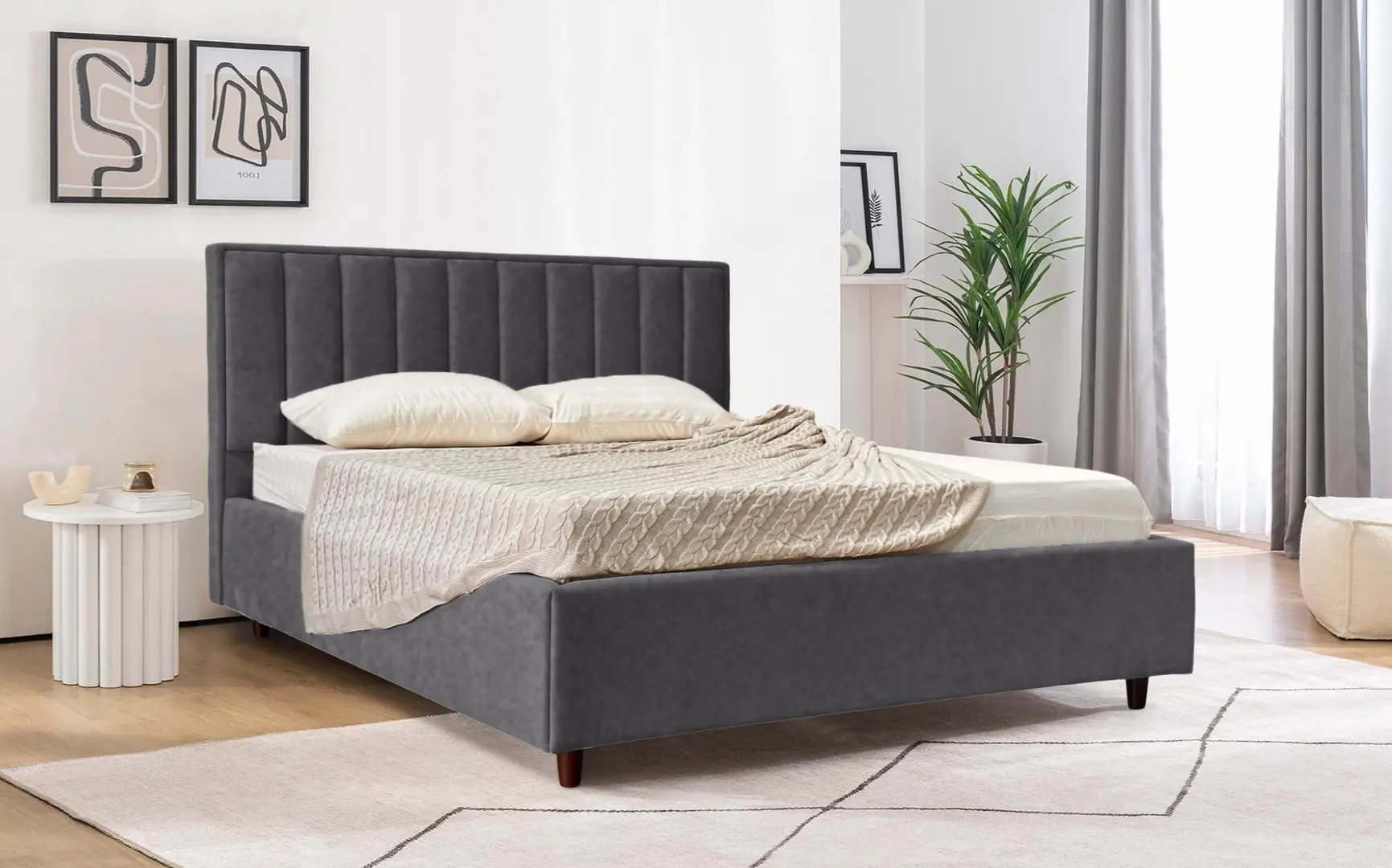 Pat Charmbed Lux Estela 180x200 Mono 07 (Dark Grey)