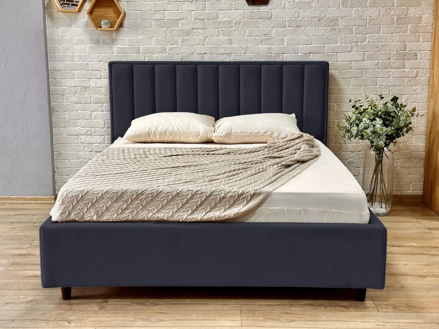 Pat Charmbed Lux Estela Laguna 44 160x200 (Graphite) - 2