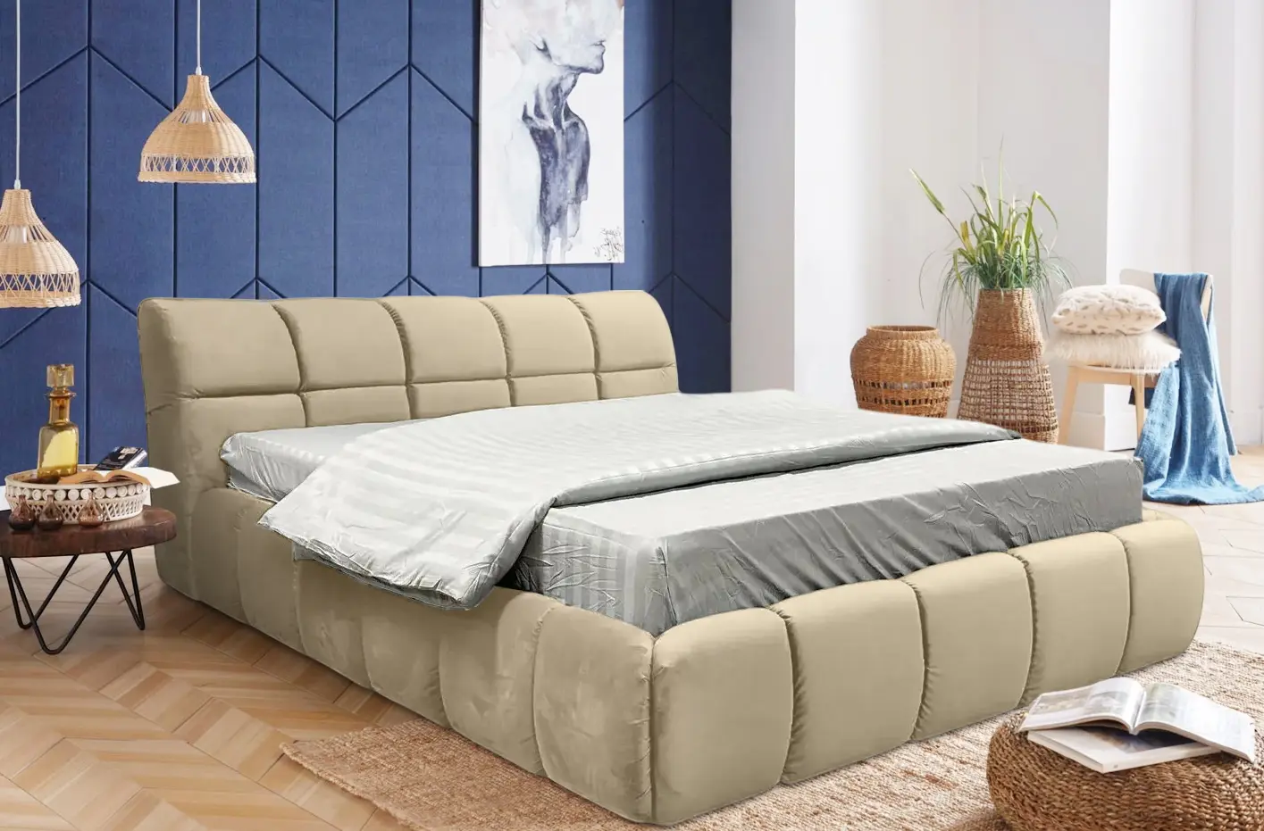 Pat Charmbed Lux Jenny 160x200 Laguna 07 (Beige)