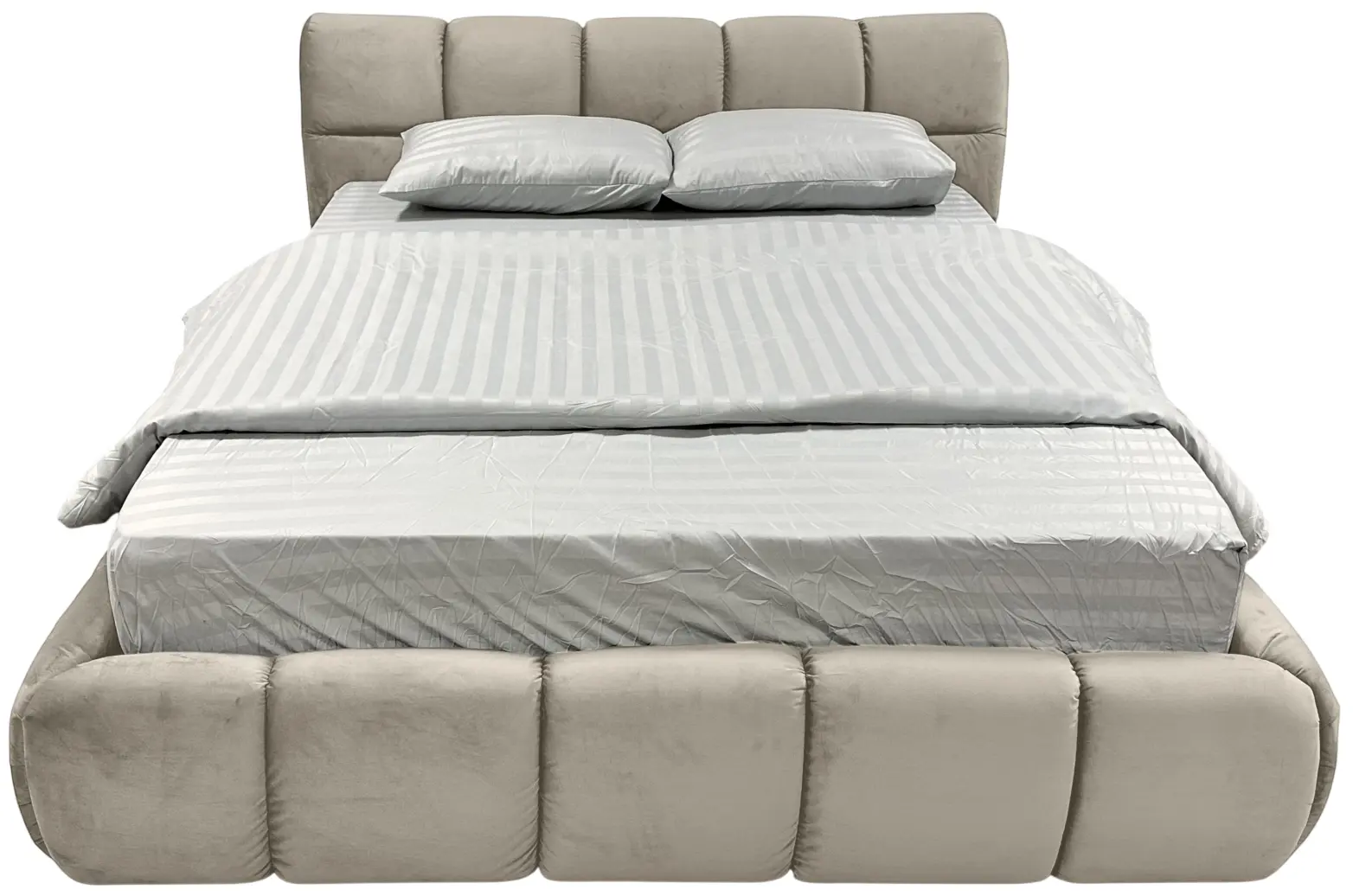 Кровать Charmbed Lux Jenny 160x200 Laguna 08 (Gray-Beige) - 3
