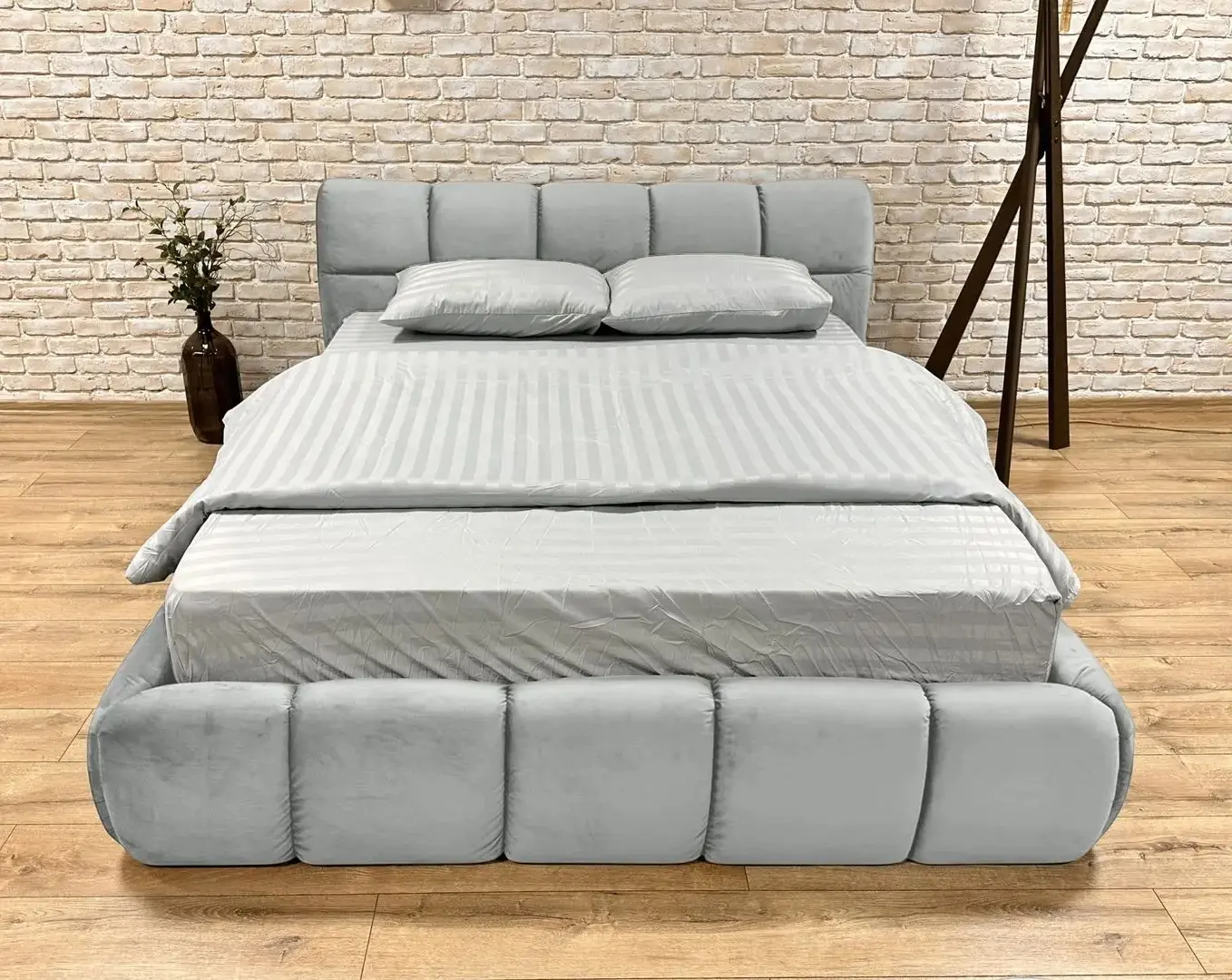 Кровать Charmbed Lux Jenny 160x200 Laguna 42 (Grey) - 2