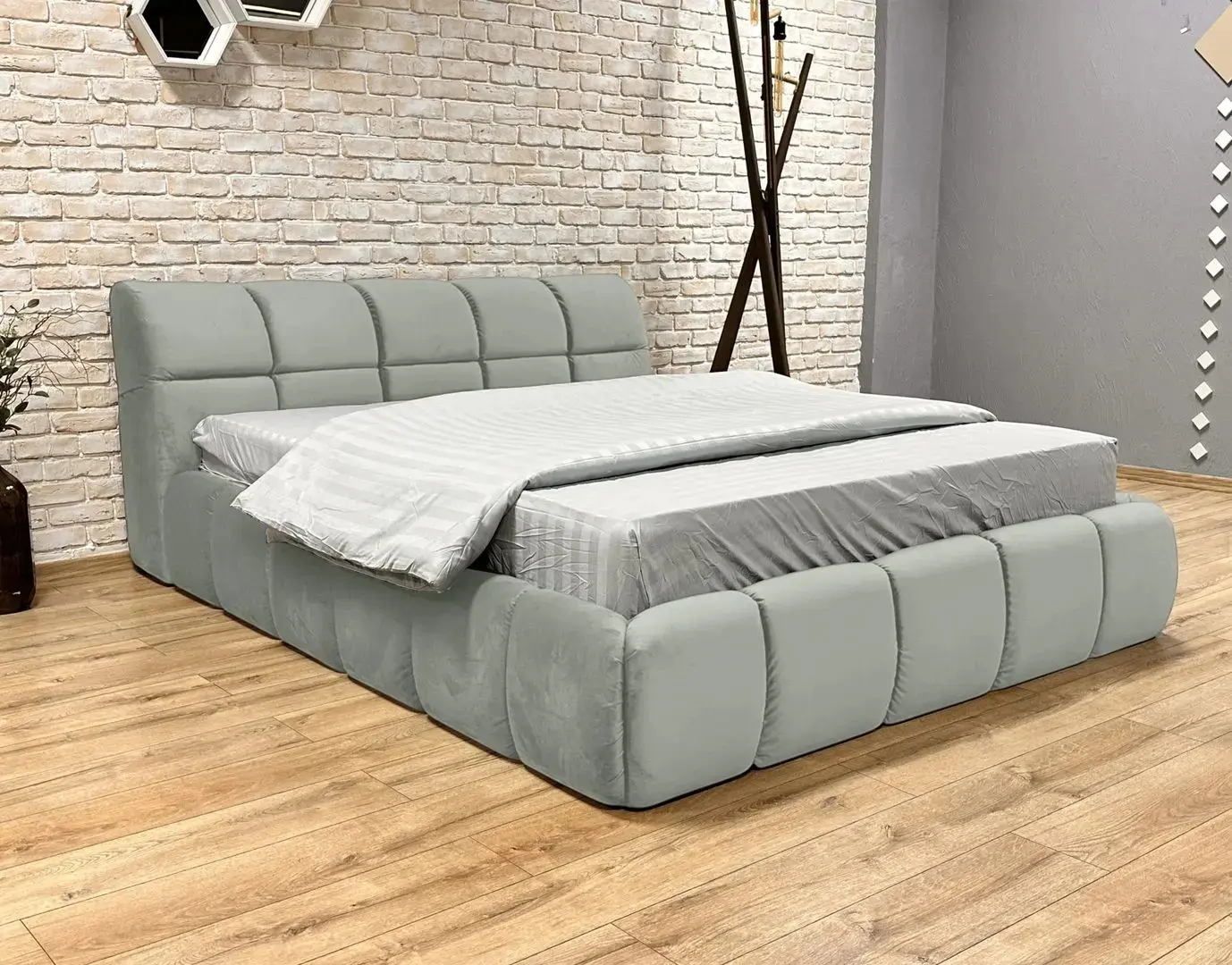 Pat Charmbed Lux Jenny 160x200 Laguna 43 (Dark Grey)