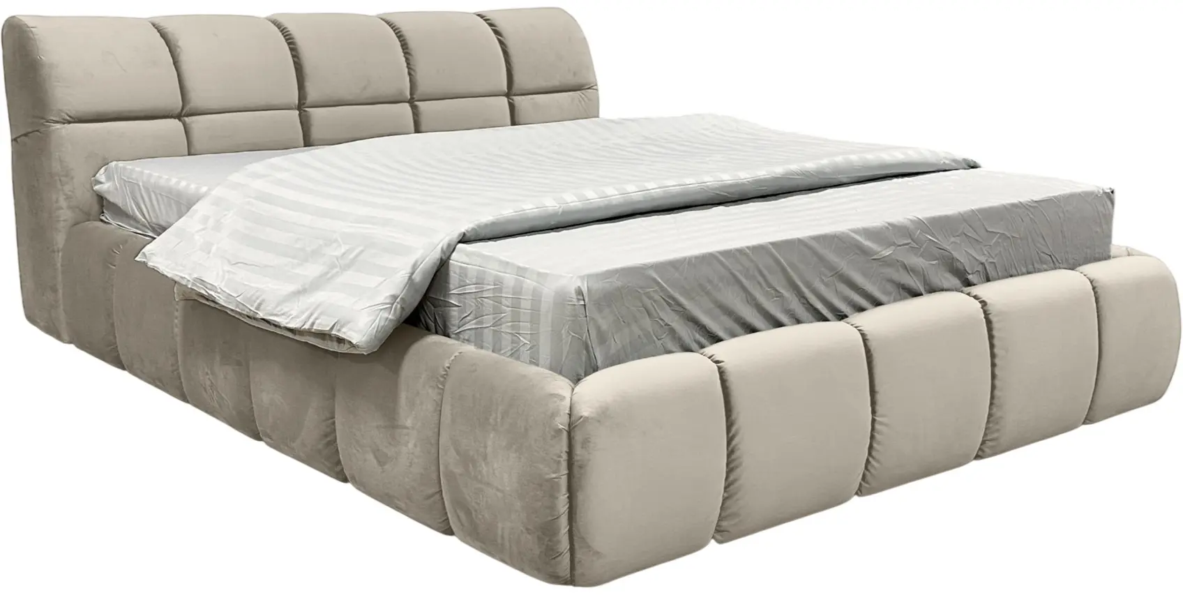 Кровать Charmbed Lux Jenny 180x200 Laguna 08 (Gray-Beige) - 2