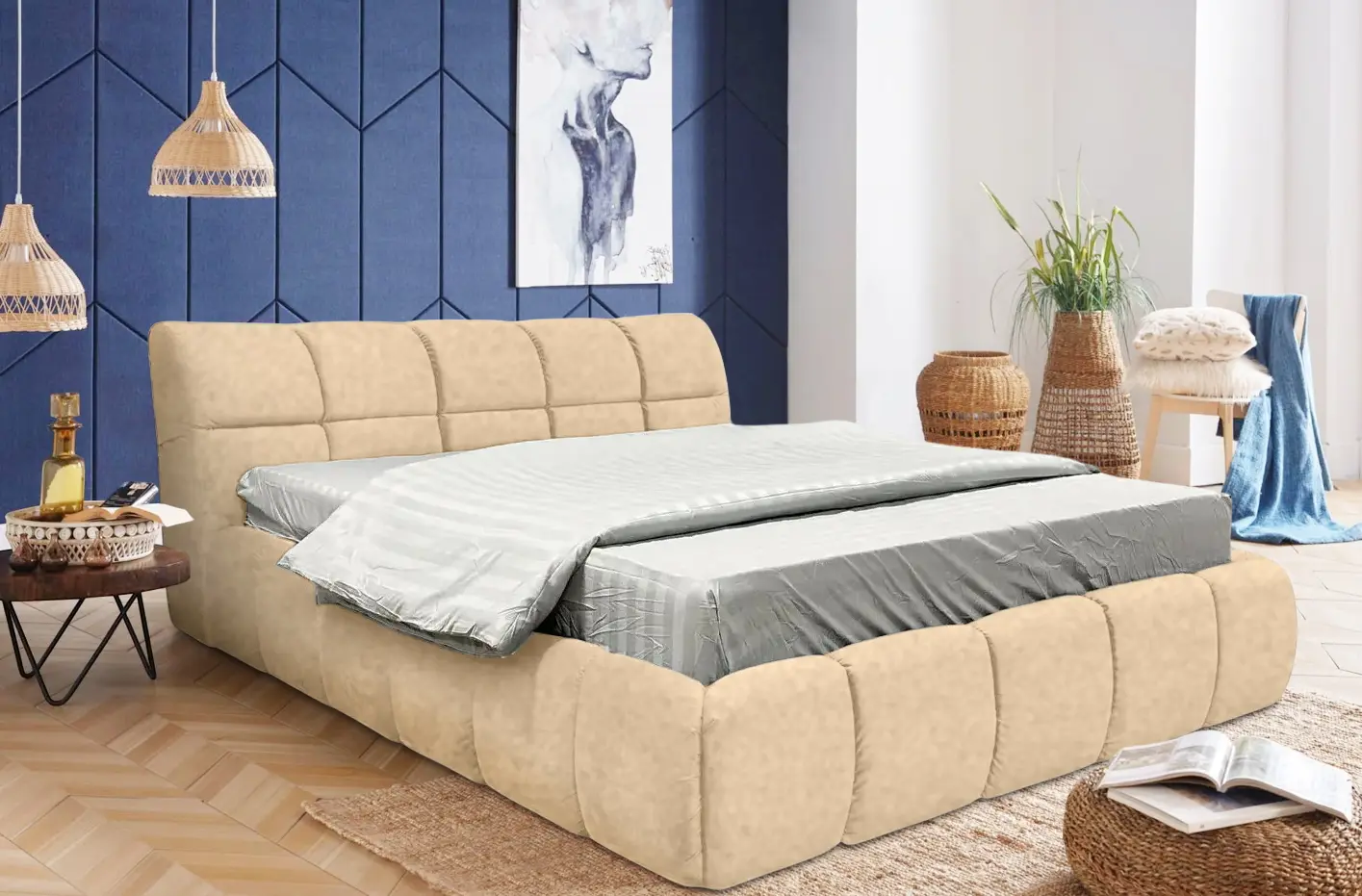 Pat Charmbed Lux Jenny 180x200 Mono 02 (Beige)