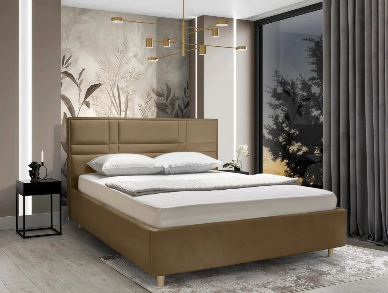Кровать Charmbed Lux Maria 160x200 Laguna 06 (Cappuccino)