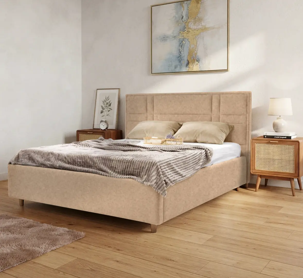 Pat Charmbed Lux Maria 160x200 Mono 02 (Beige)