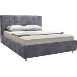 Кровать Charmbed Lux Maria 160x200 Mono 09 (Grey-Blue) Thumb