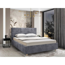 Кровать Charmbed Lux Maria 160x200 Mono 09 (Grey-Blue)