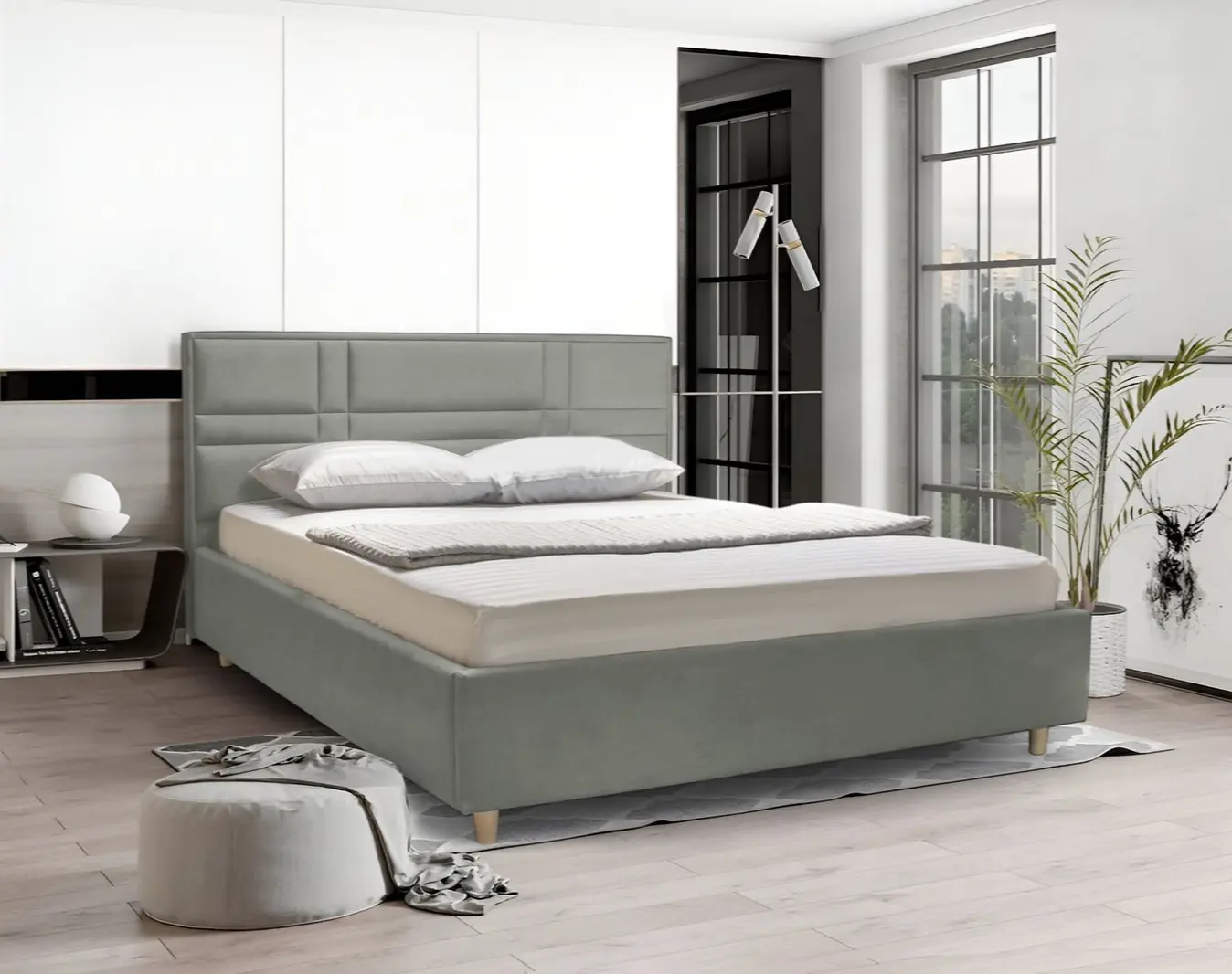 Кровать Charmbed Lux Maria 180x200 Laguna 43 (Gray)