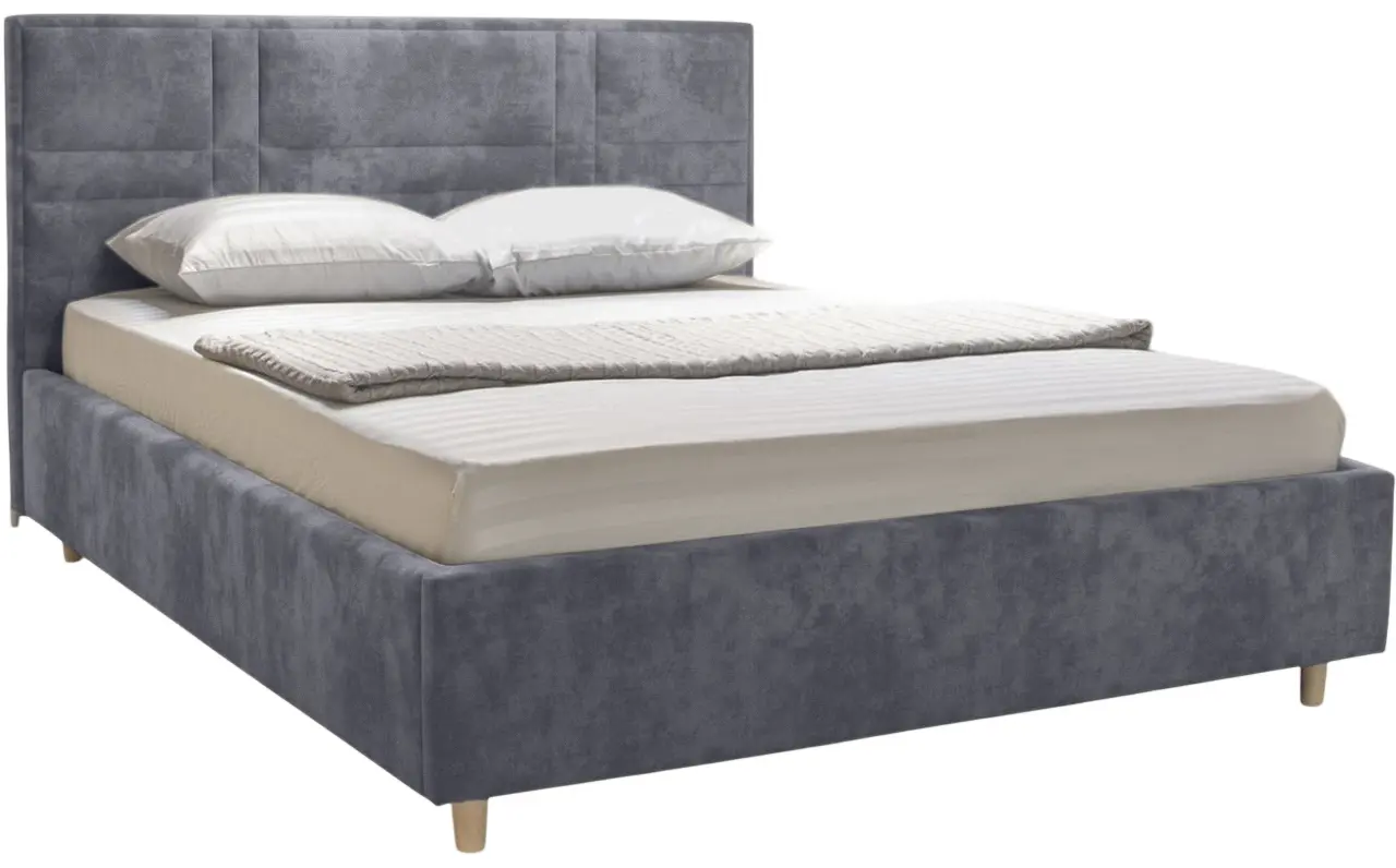 Кровать Charmbed Lux Maria 180x200 Mono 09 (Grey-Blue) - 2
