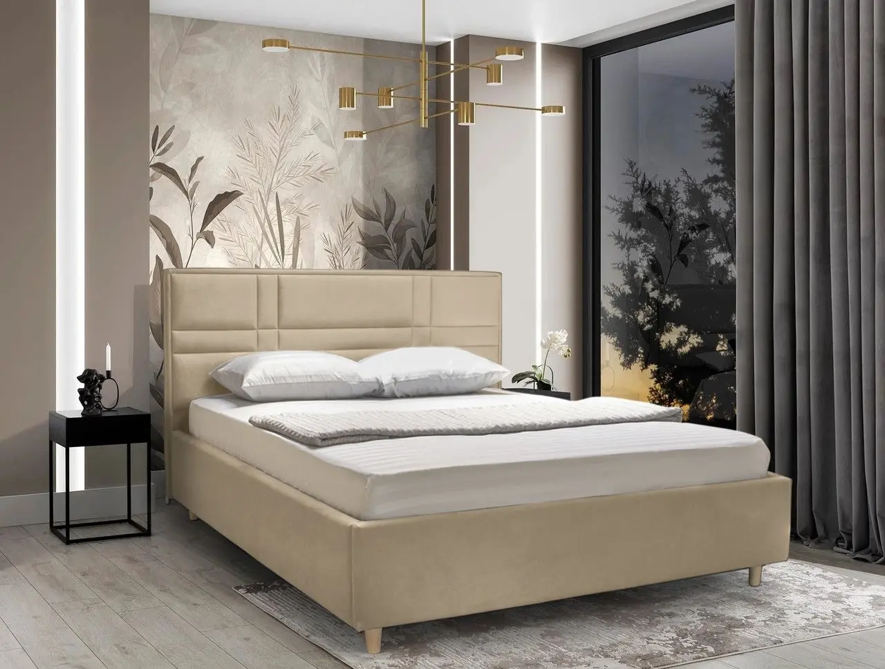 Кровать Charmbed Lux Maria Laguna 07 160x200 (Beige)