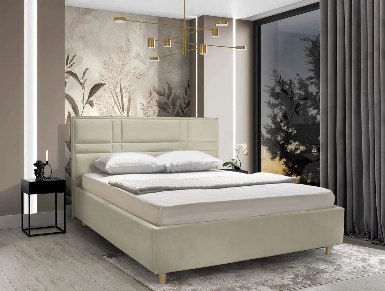 Pat Charmbed Lux Maria Laguna 08 160x200 (Gray-Beige)