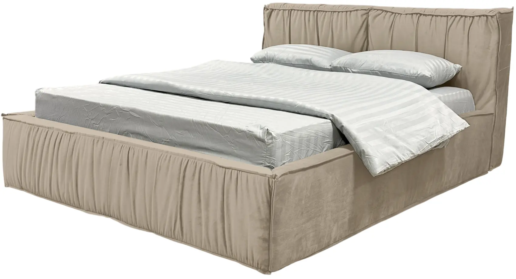 Кровать Charmbed Lux Selina 160x200 Laguna 07 (Beige) - 4