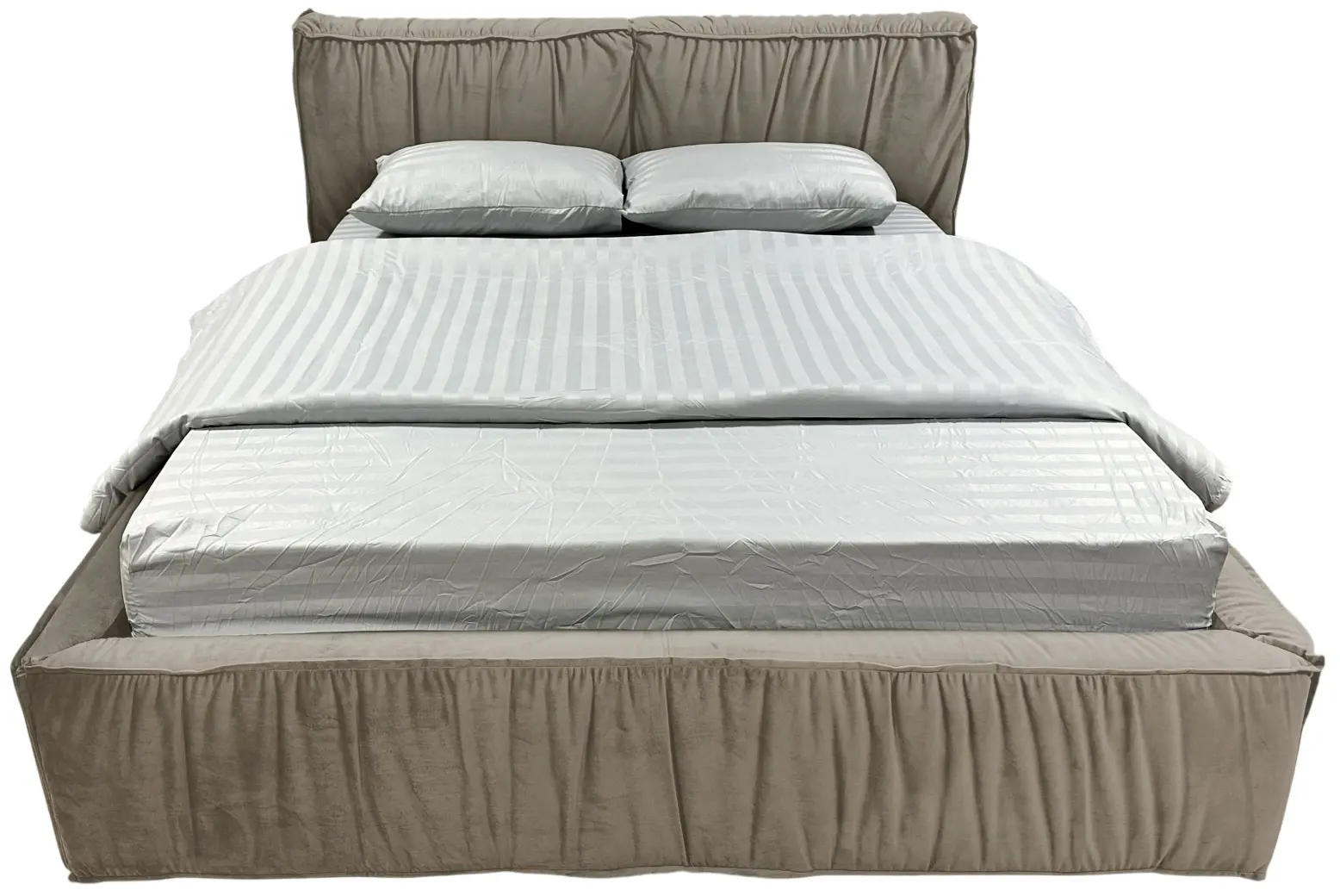 Кровать Charmbed Lux Selina 160x200 Laguna 09 (Stone Gray) - 3