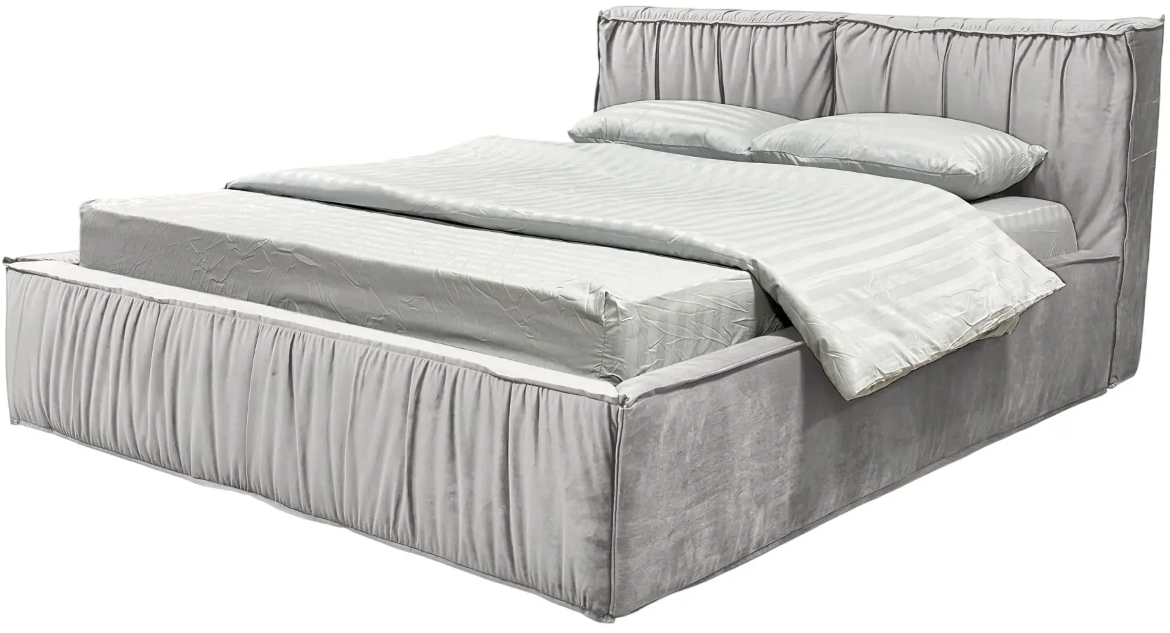 Кровать Charmbed Lux Selina 160x200 Laguna 41 (Silver) - 4