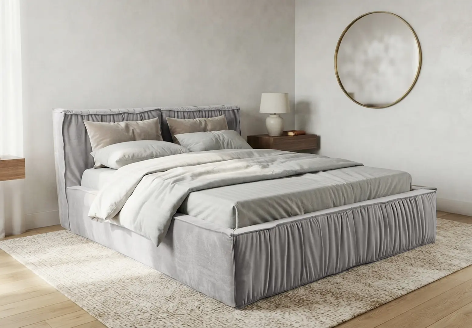 Кровать Charmbed Lux Selina 160x200 Laguna 41 (Silver)