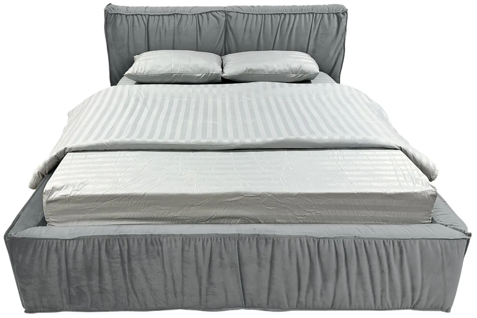 Кровать Charmbed Lux Selina 160x200 Laguna 42 (Light Gray) - 3