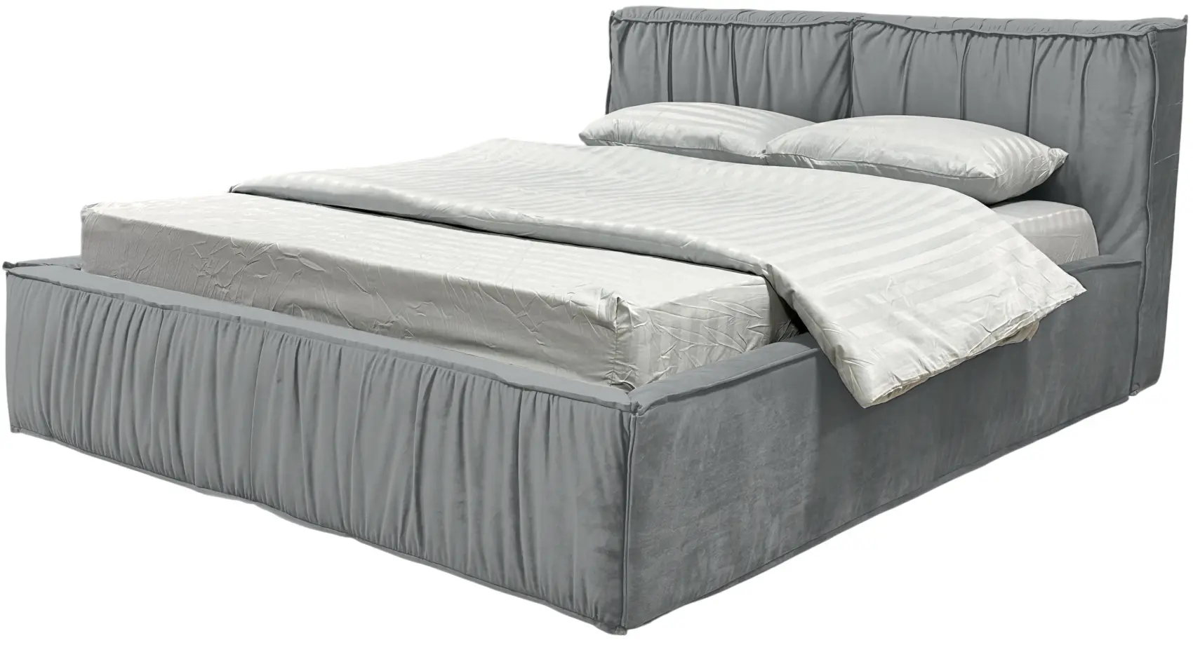Кровать Charmbed Lux Selina 160x200 Laguna 42 (Light Gray) - 4