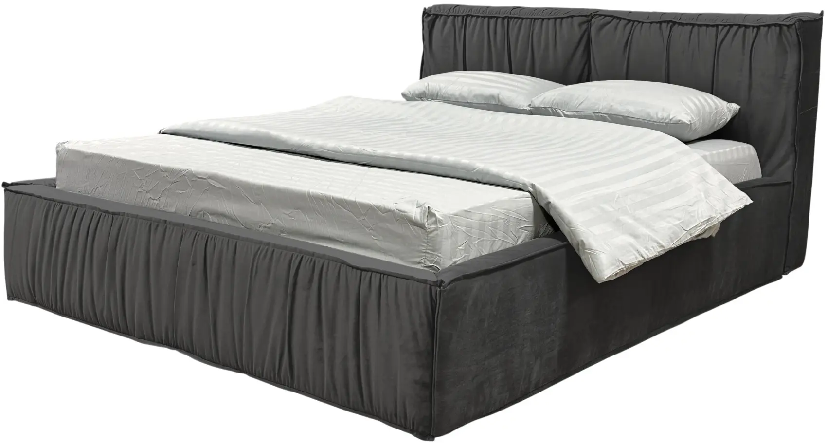 Кровать Charmbed Lux Selina 160x200 Laguna 43 (Gray) - 4