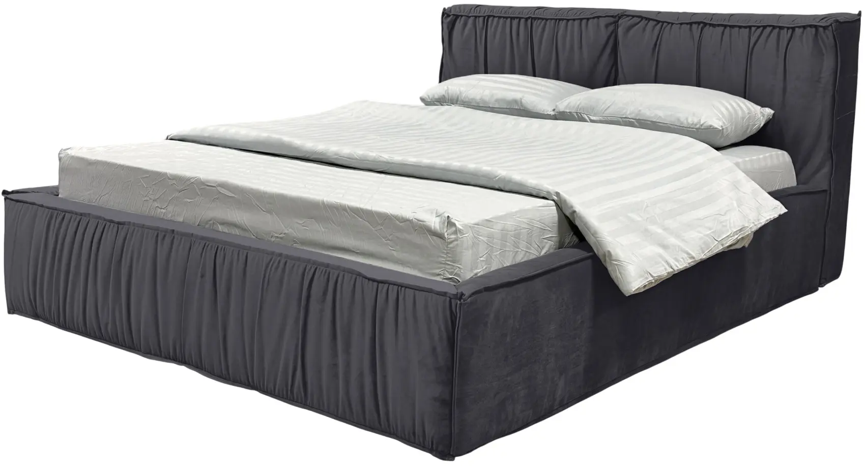 Кровать Charmbed Lux Selina 160x200 Laguna 44 (Graphite) - 4