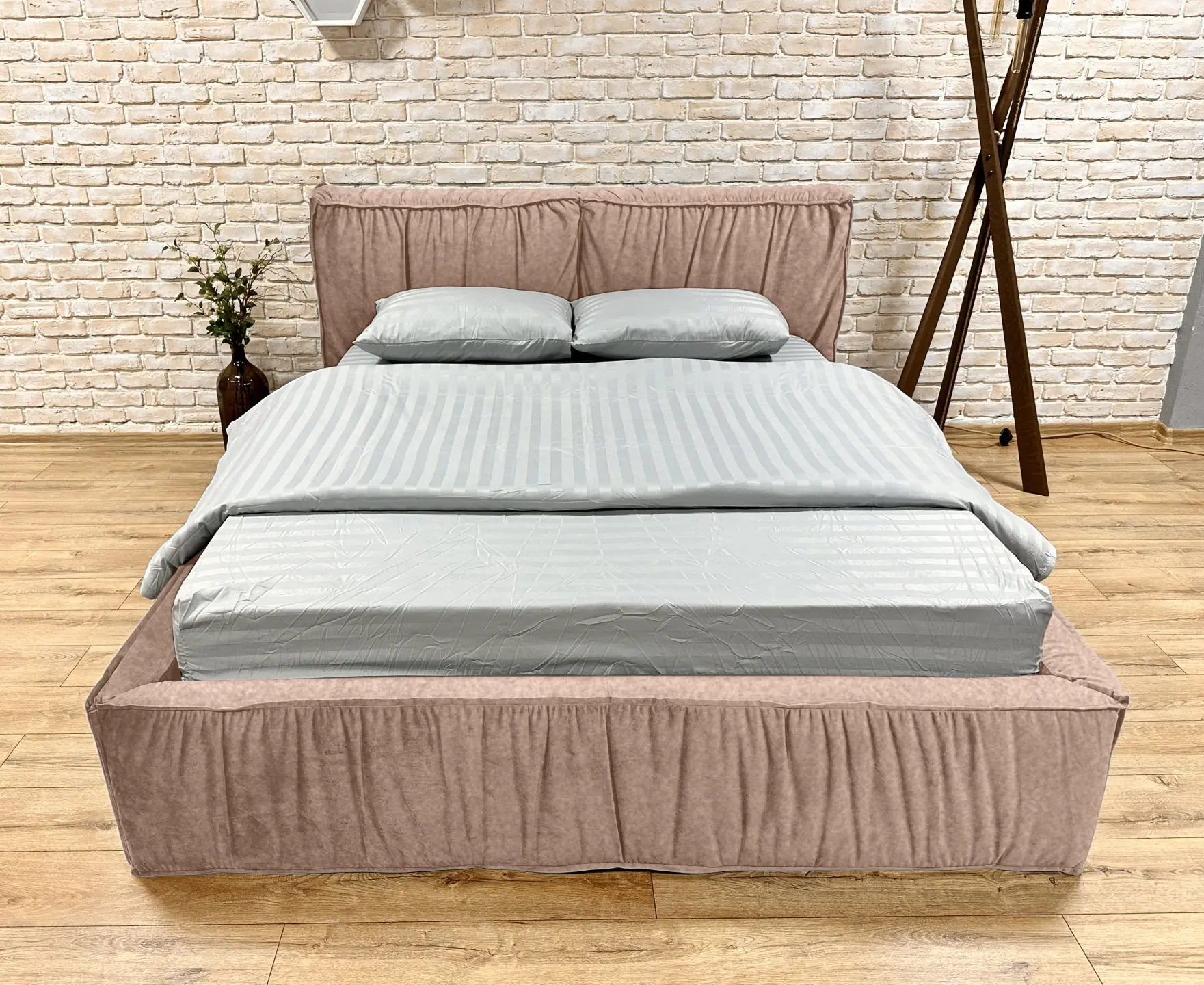 Кровать Charmbed Lux Selina 160x200 Mono 06 (Dark Beige) - 2