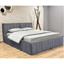Кровать Charmbed Lux Selina 160x200 Mono 09 (Grey-Blue)