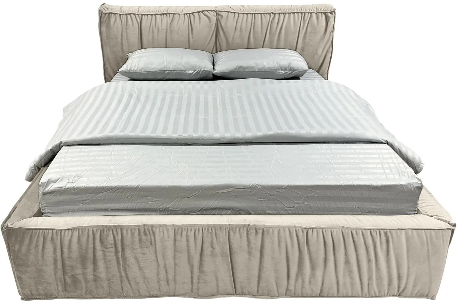 Кровать Charmbed Lux Selina 180x200 Laguna 08 (Gray-Beige) - 3