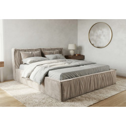 Кровать Charmbed Lux Selina 180x200 Laguna 08 (Gray-Beige)
