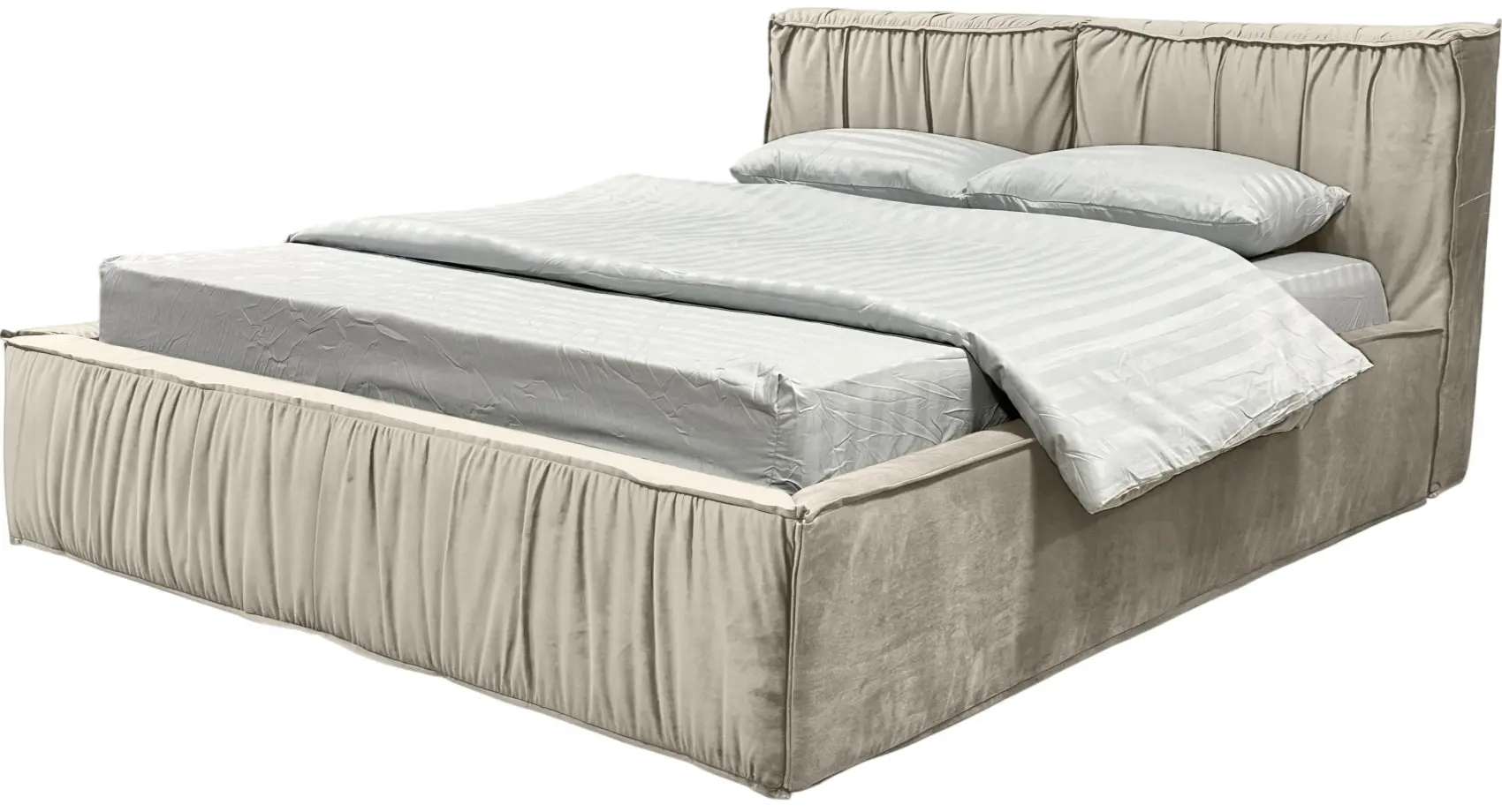 Кровать Charmbed Lux Selina 180x200 Laguna 08 (Gray-Beige) - 4