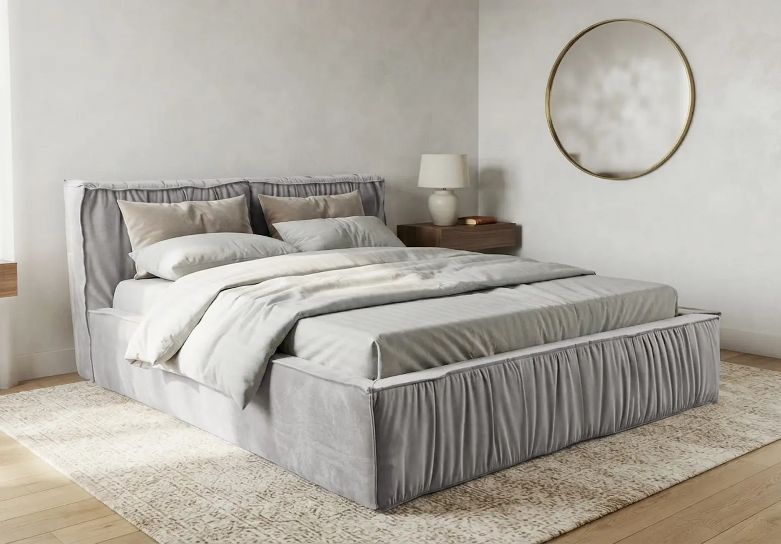 Кровать Charmbed Lux Selina 180x200 Laguna 41 (Silver)