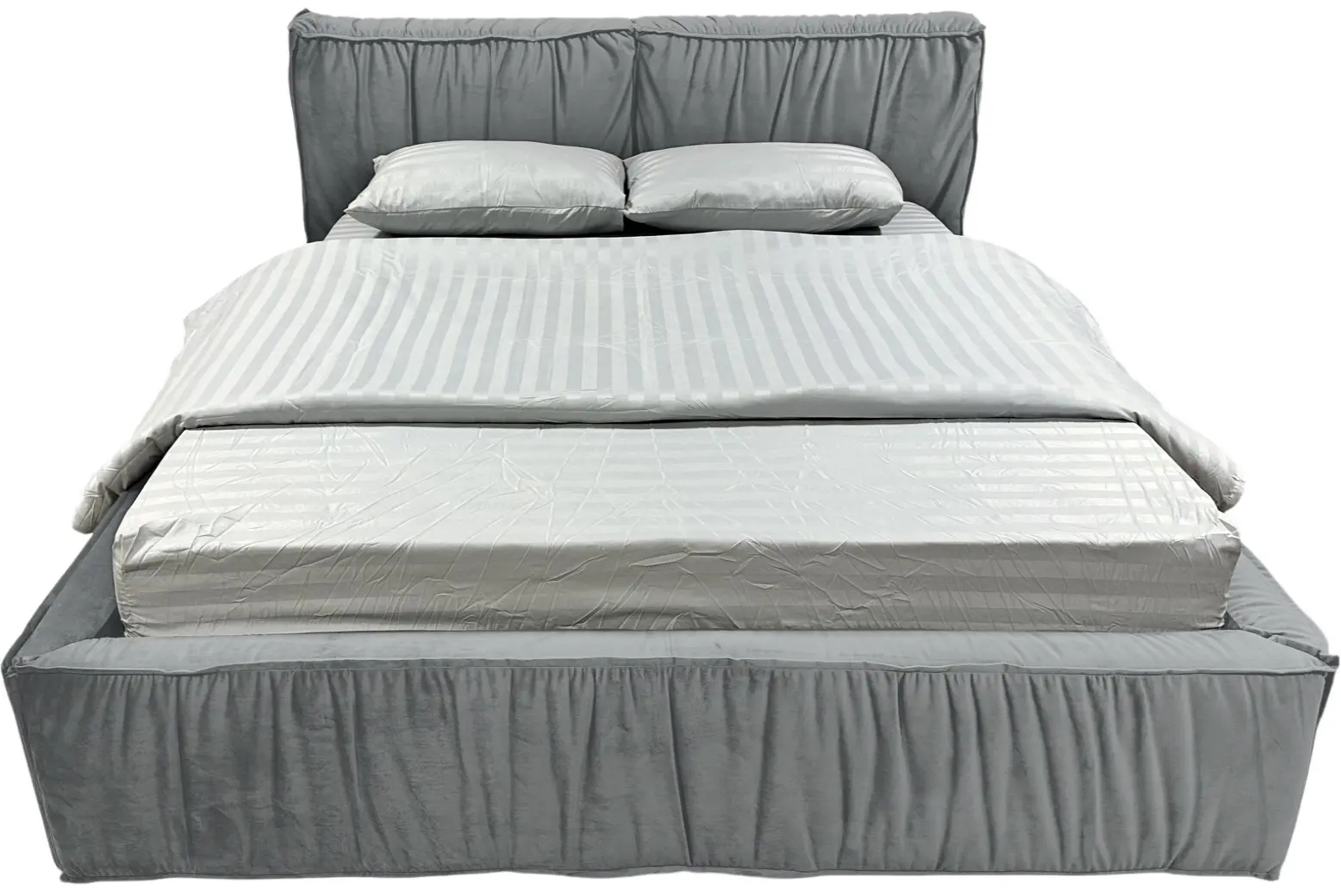 Кровать Charmbed Lux Selina 180x200 Laguna 42 (Light Gray) - 3