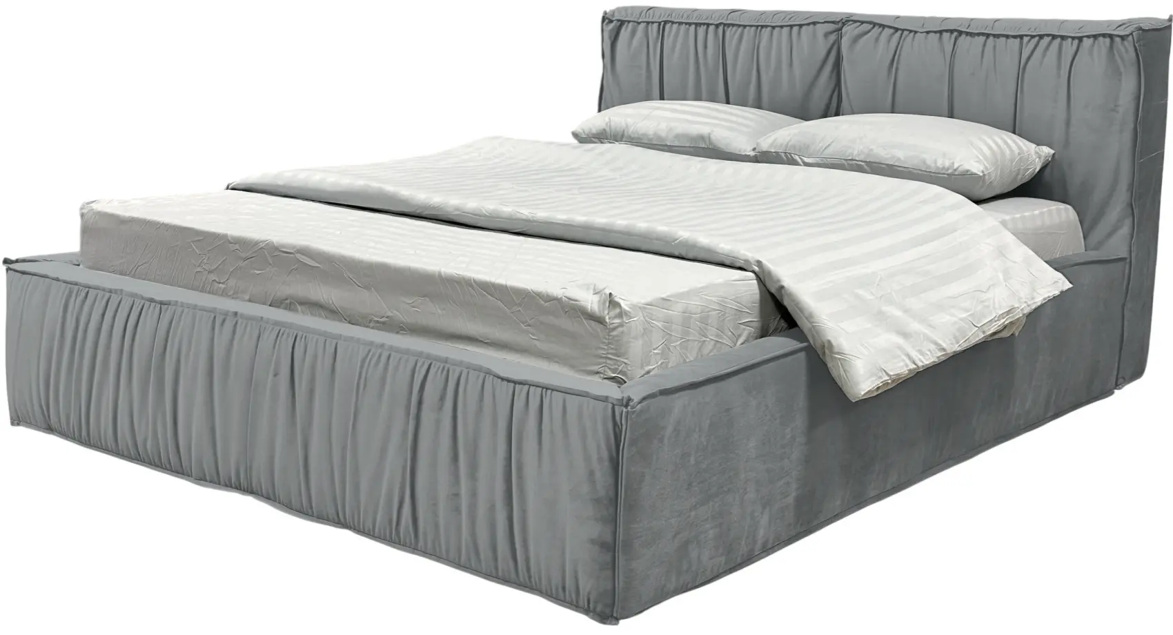 Кровать Charmbed Lux Selina 180x200 Laguna 42 (Light Gray) - 4