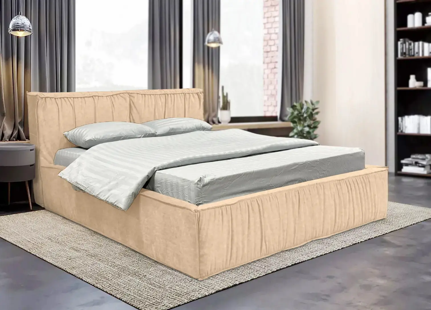 Кровать Charmbed Lux Selina 180x200 Mono 02 (Beige)